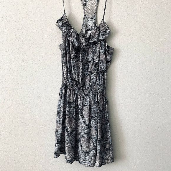 Parker Silk Python Animal Print Dress - Picture 2 of 5